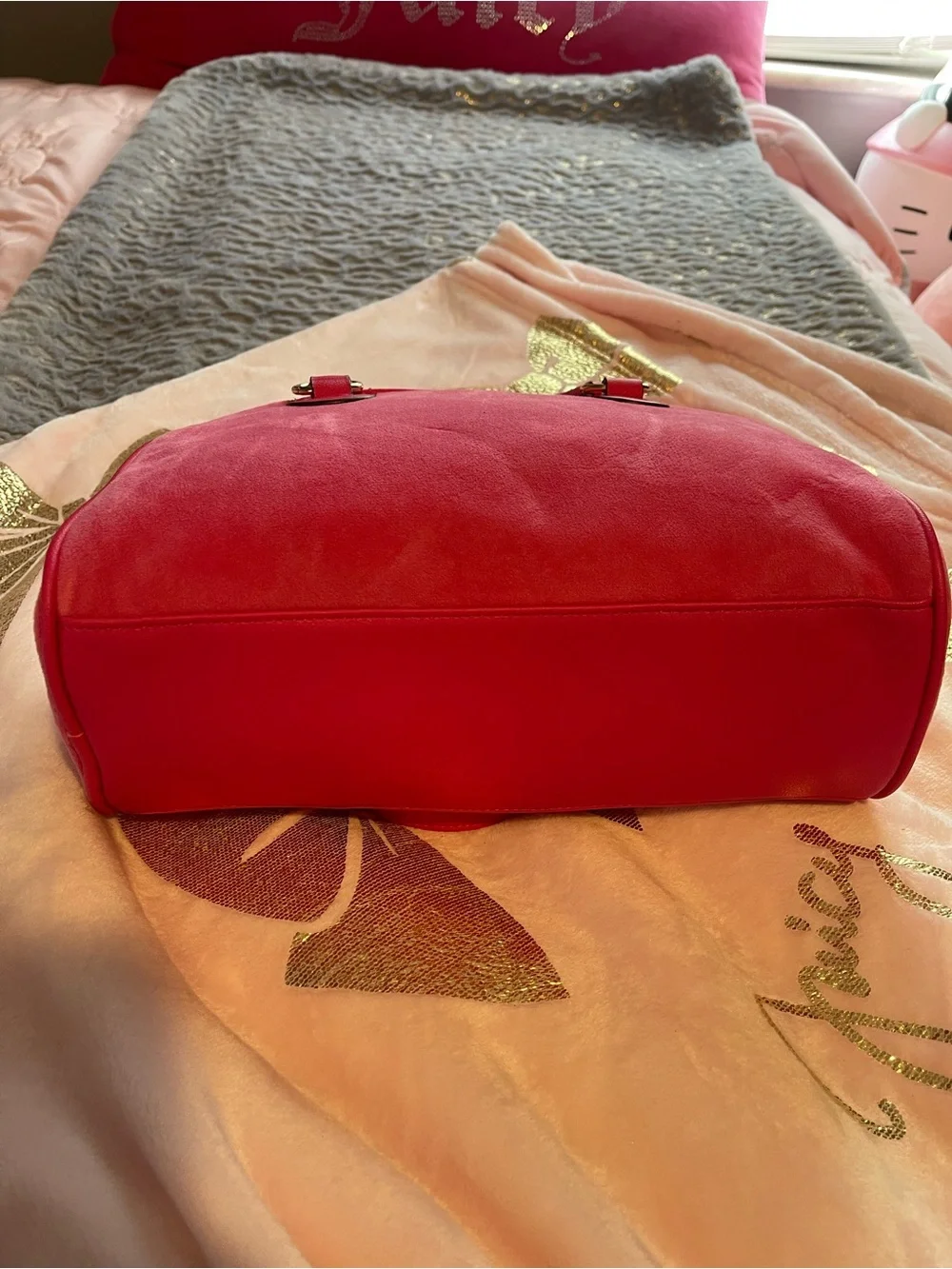 Juicy Couture hot pink heritage satchel
